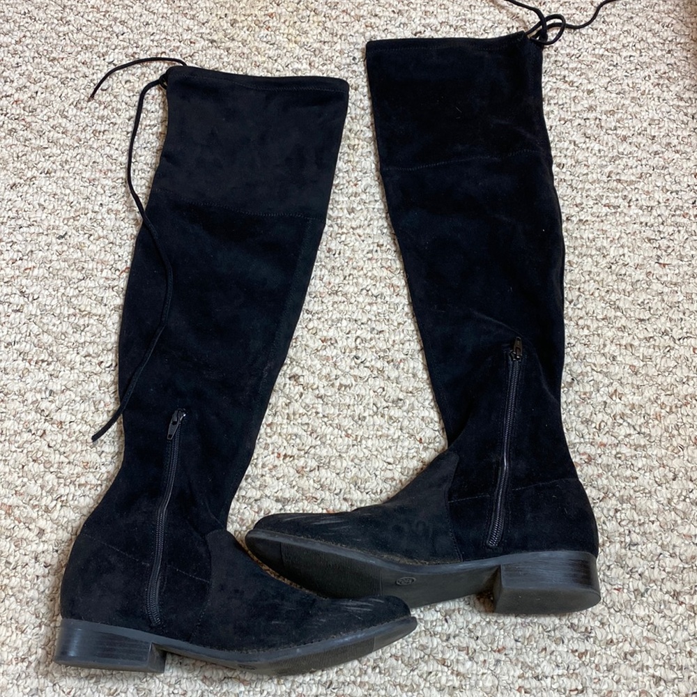 A new day womens size 9.5 black knee high boots